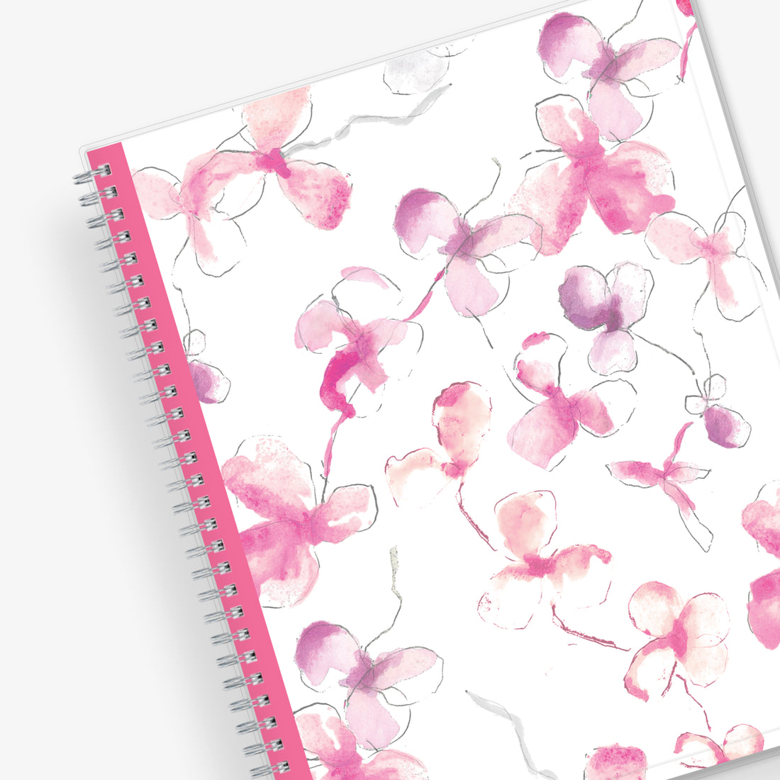 2024 Magenta Blooms 8.5x11 Weekly Planner – Blue Sky