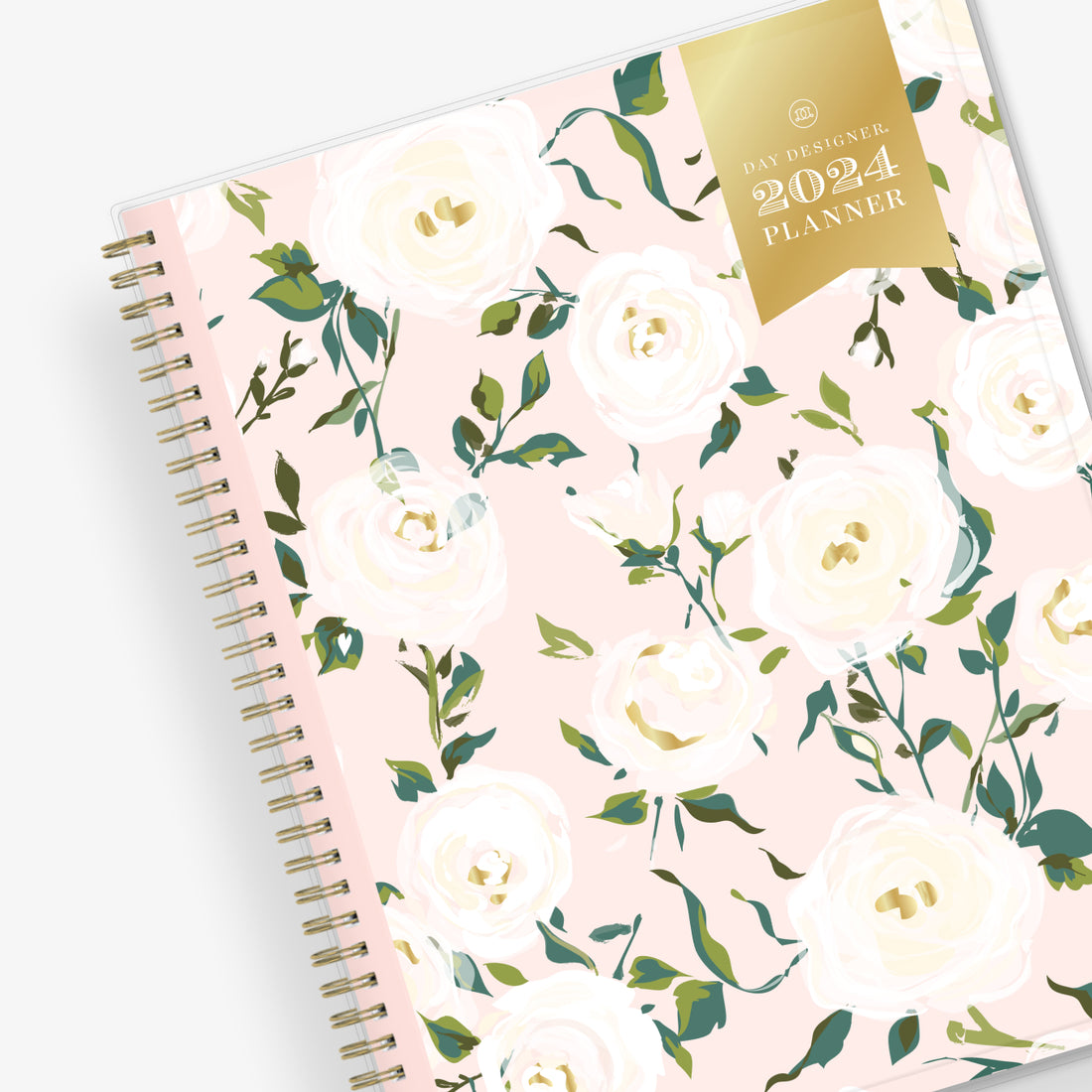 BLS140101 - Day Designer Secret Garden Mint Frosted Weekly/Monthly Planner,  11 x 8.5, Multicolor Cover, 12-Month (Jan to Dec): 2024