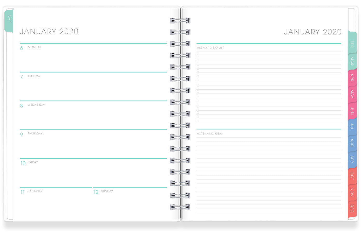 Weekly Block Calendar Template