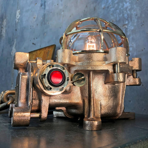 Bronze steampunk lamp