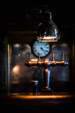 Perfect pub lighting for an authentic pub is vintage and industrial style