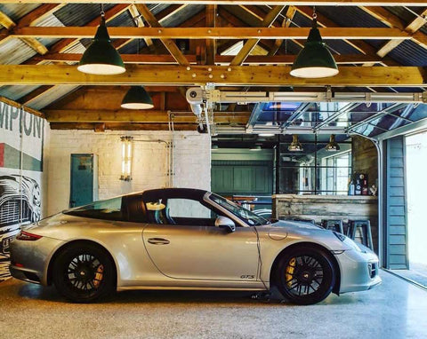 home bar in a garage. Man Cave