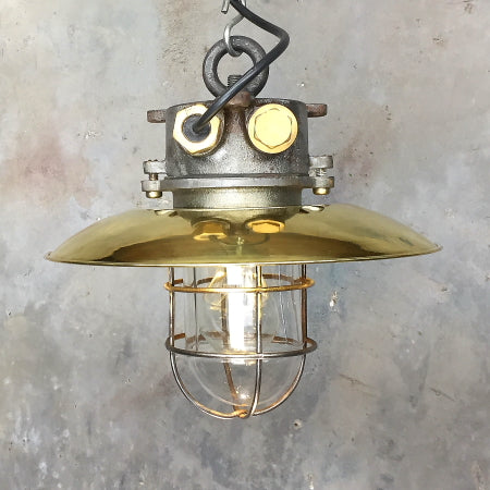 Explosion Proof Brass Cage Ceiling Light 