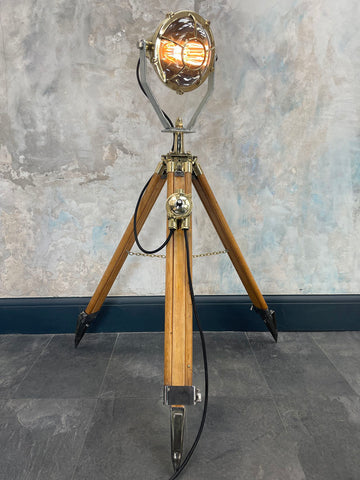 Vintage industrial Tripod Lamp for loft conversion lighting idea