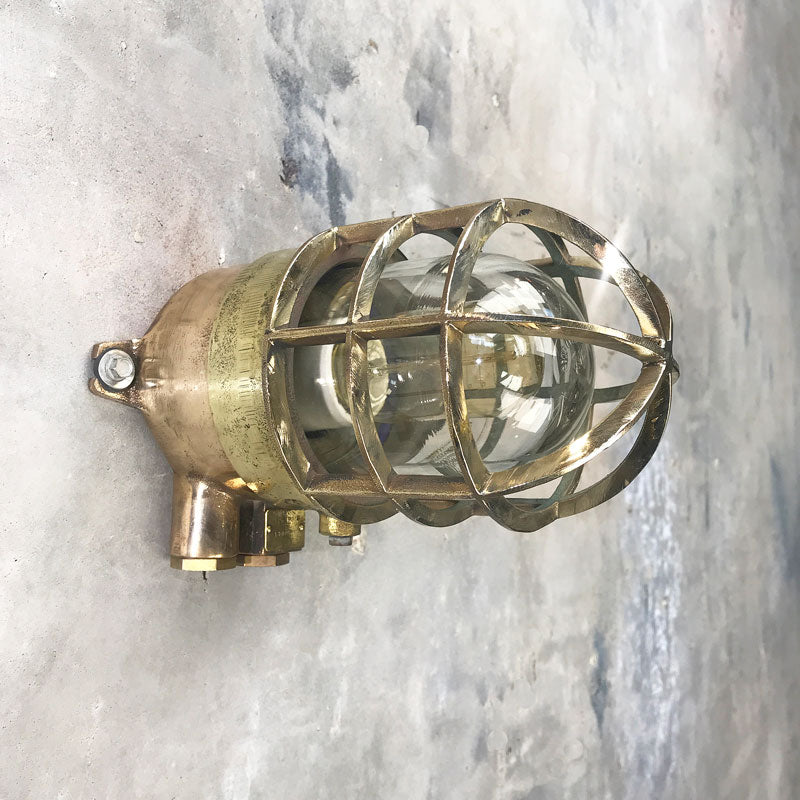 Vintage Brass Bulkhead Light  Nautical Reclaimed Light – Loomlight