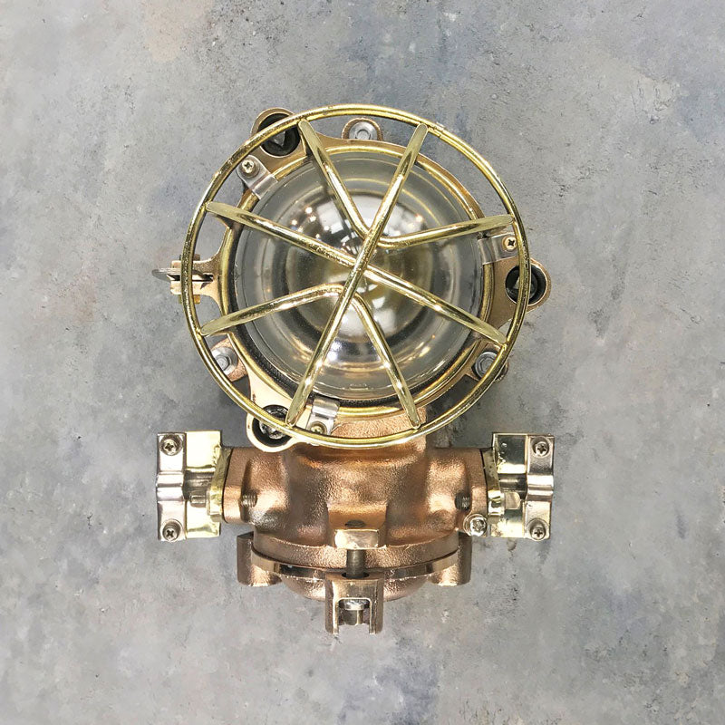 Vintage Brass Bulkhead Light  Nautical Reclaimed Light – Loomlight