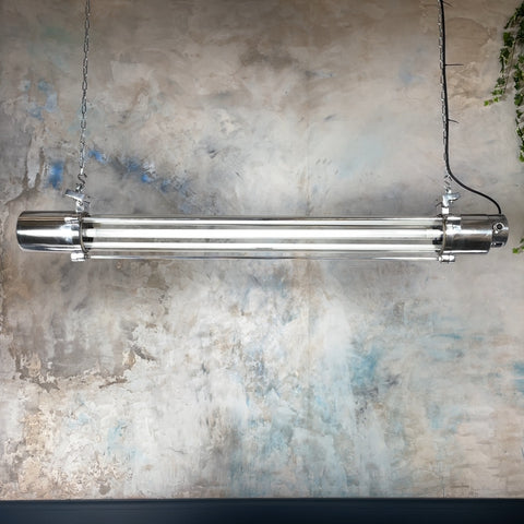 vintage industrial strip lighting for bakery lighting idea