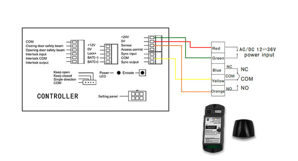 Wiring diagram with 237W sensor