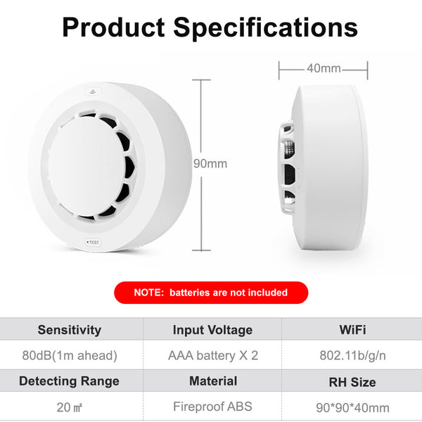 smoke sensor technical specifications