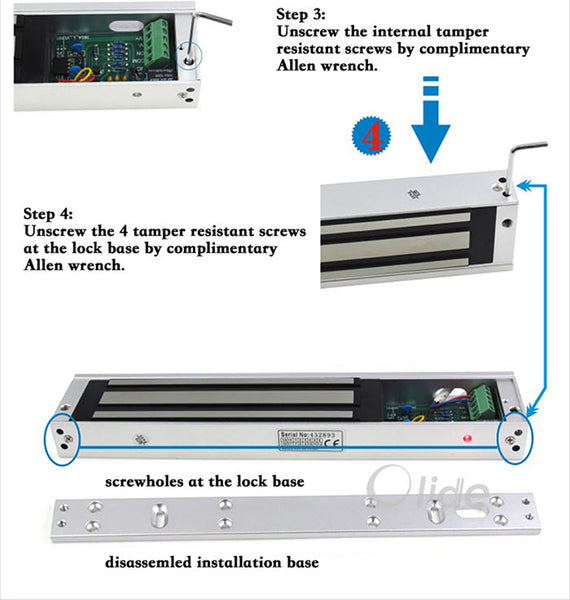 280kg magnetic lock disassembly steps