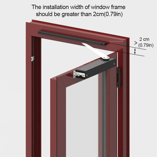 automatic swing window opener installation