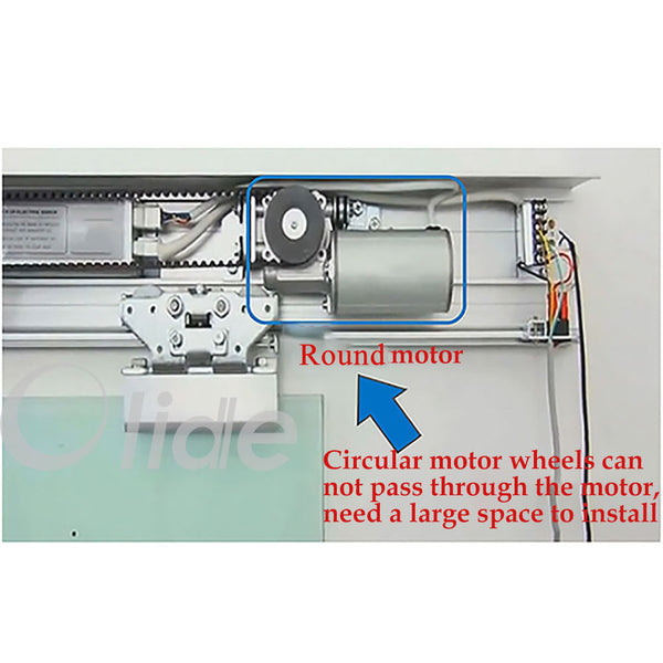 automatic sliding door opener motor installation