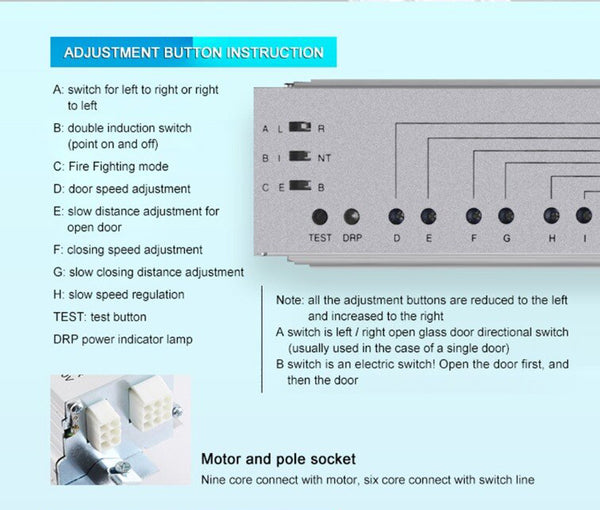 DSL25A adjustment button instruction