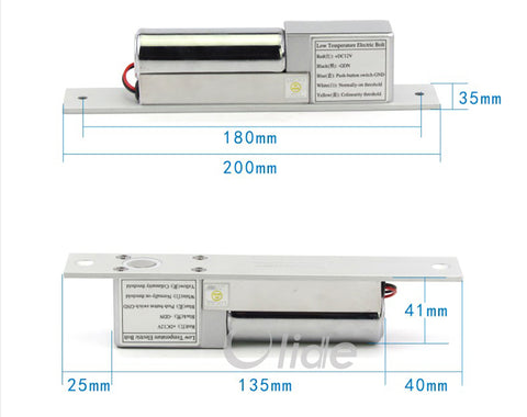 low temperature electric lock for sliding door