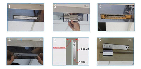 electric lock install steps