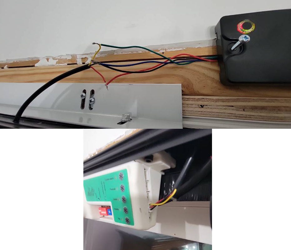 how to wire 504W receiver to CASA1 door opener controller