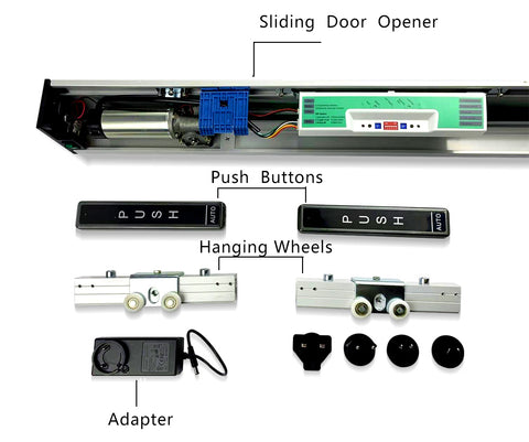 olide Automatic Interior Double Sliding Barn Door Opener For Home Use
