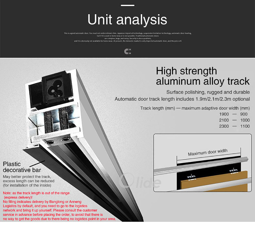 olidesmart magnetic drive sliding door entrance system