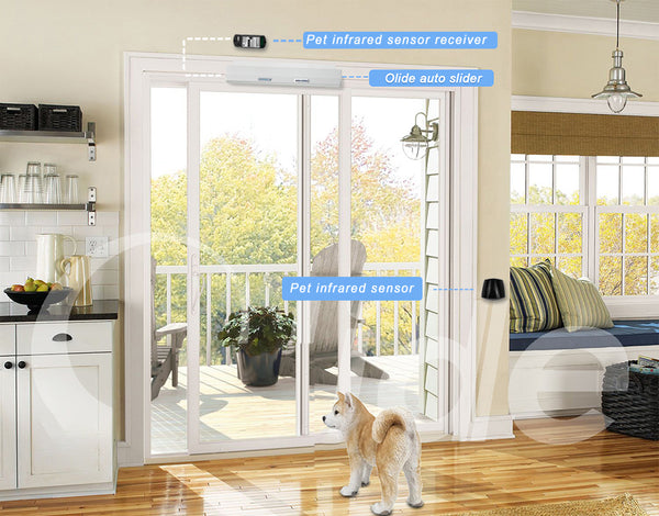 olidesmart automatic pet sliding door