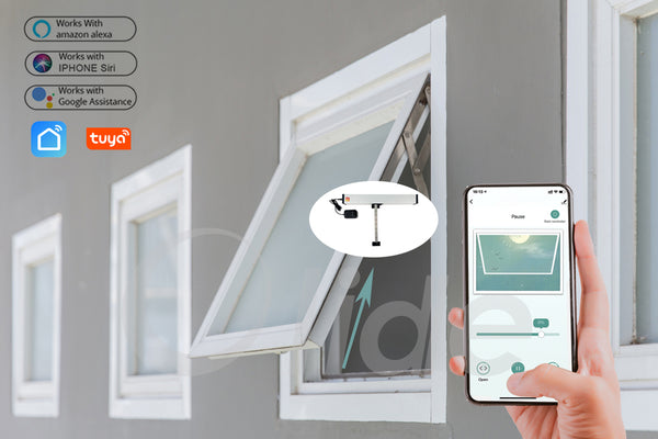 Tuya smart motorized window opener work with Alexa goole home and Siri
