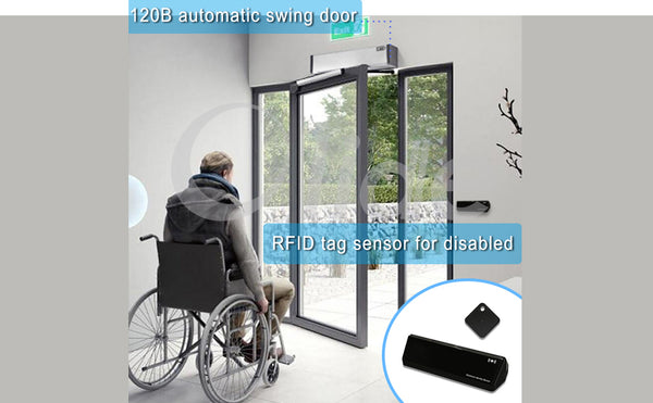 smart automatic handicap door opener with sensor tag