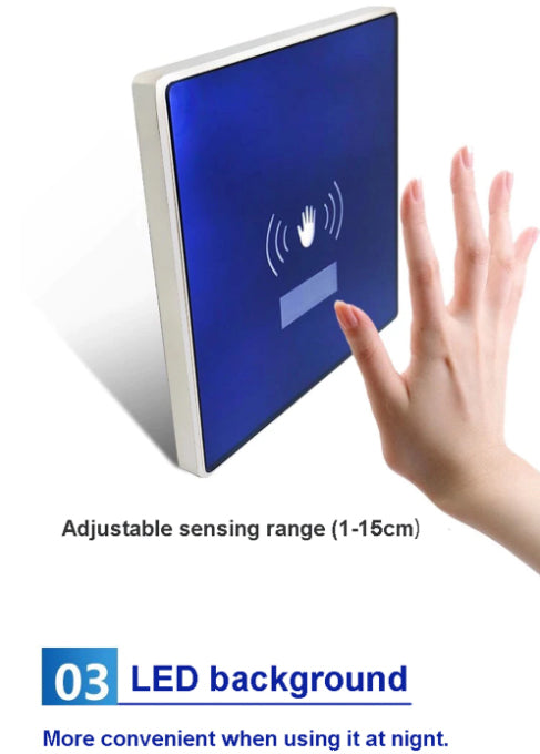 Olide Touchless Hand Sensor Switch Work with Automatic Door System