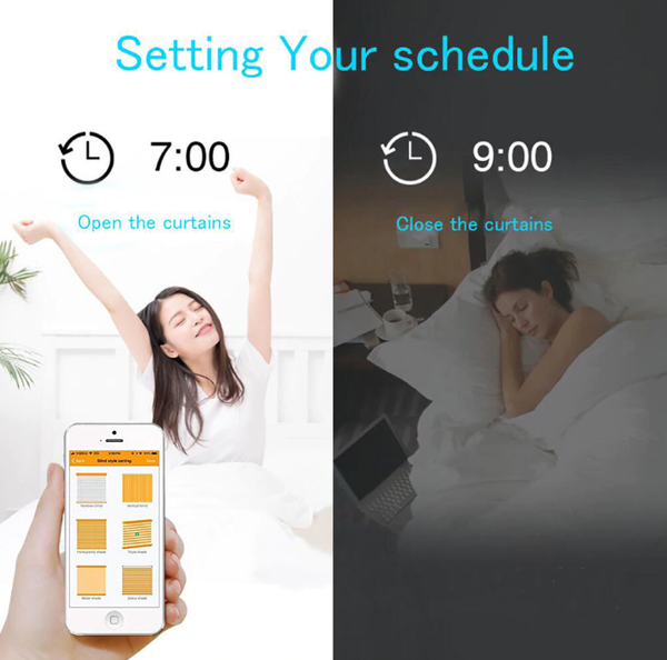 smart curtain system time schedule