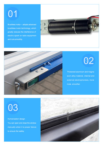 automatic sliding window opener features