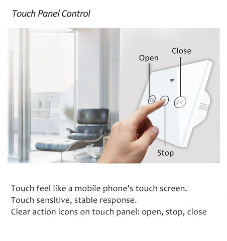 smart automatic window opener touch panel control function