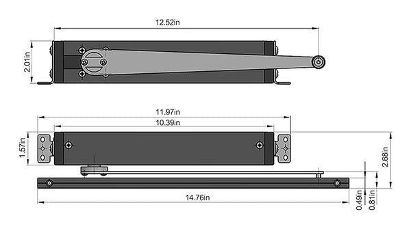 smart automatic swing window opener size