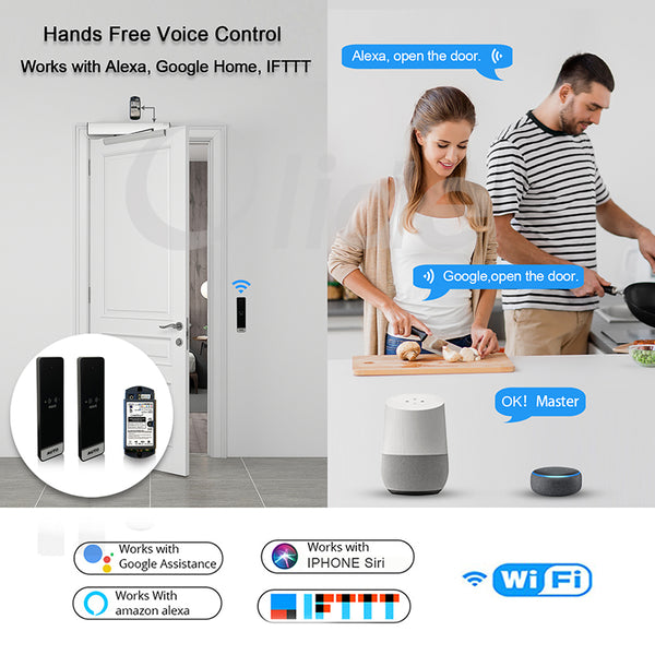 smart voice control automatic swing door opener