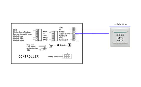 automatic swing door opener wiring diagram