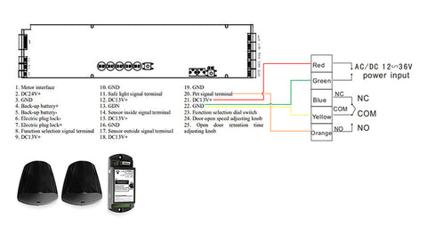 wiring diagram with pet sensor