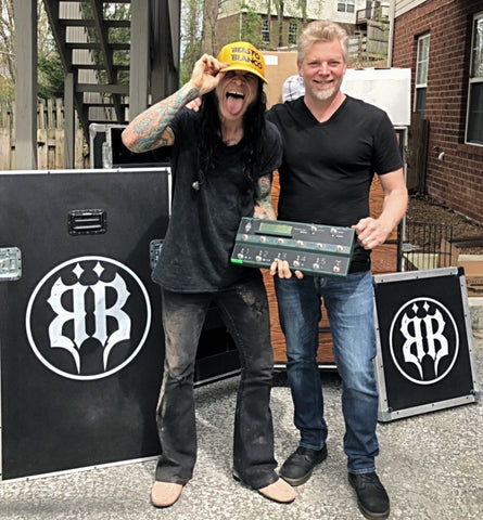 Chuck Garric of Alice Cooper with his new British Audio Big Stage Mod for his Kemper Profiler Remote - British Audio