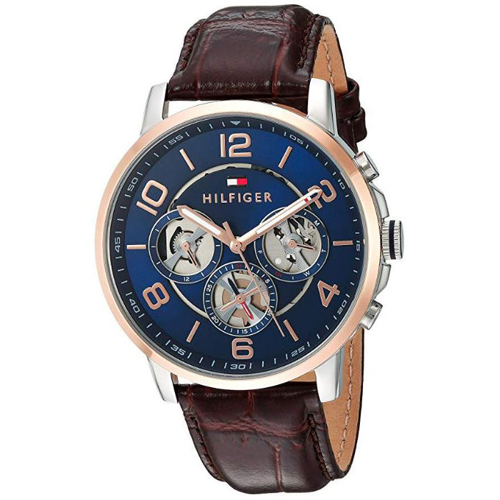 Tommy Hilfiger Keagan Navy Dial Leather 