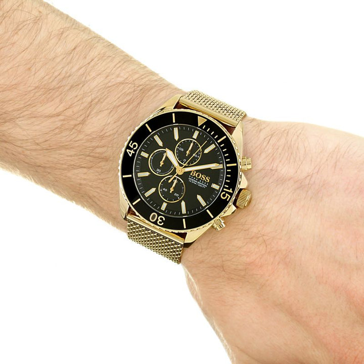 hugo boss ocean edition watch gold