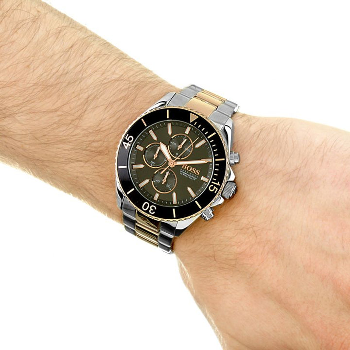 Hugo Boss Ocean Edition Chronograph Two-Tone Men's Watch 151370