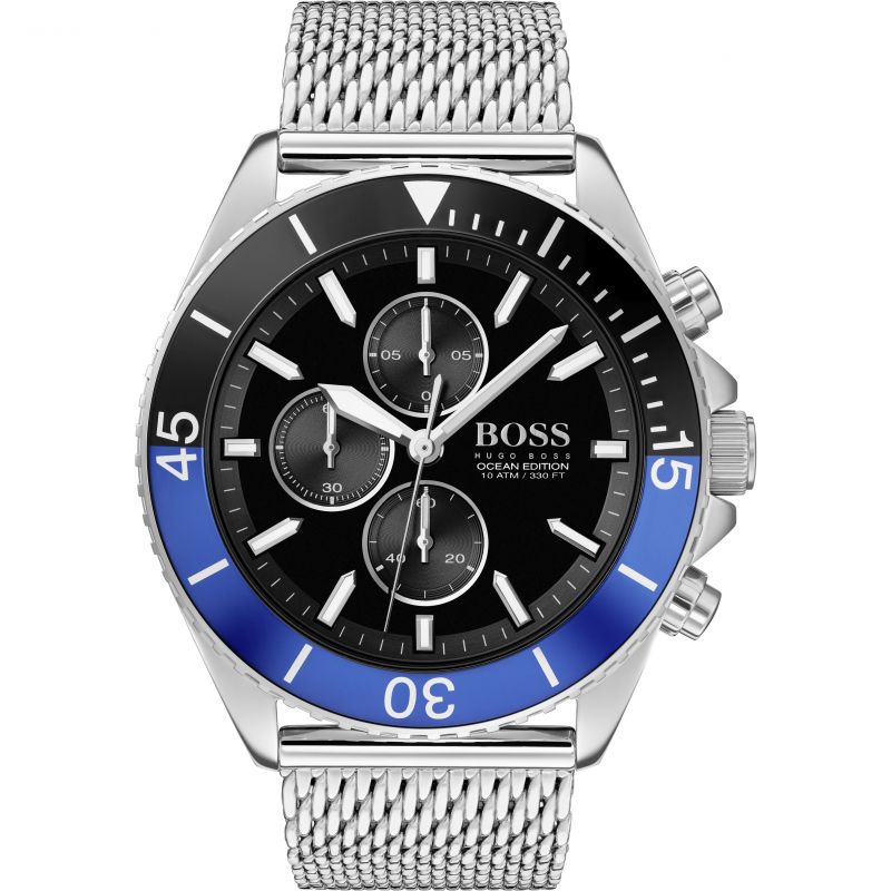 Hugo Boss Ocean Edition Black Dial Men's Watch 1513742 | Big Da