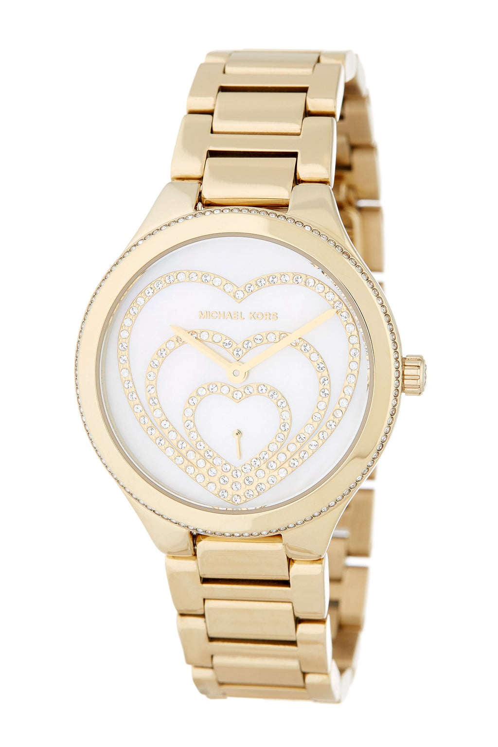 Michael Kors Lainey Pavé Heart Gold Ladies Watch MK3604 – Big Daddy Watches