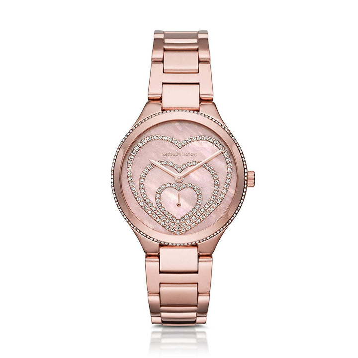 michael kors rose gold heart watch