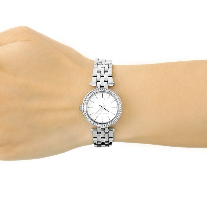 michael kors petite silvertone darci watch