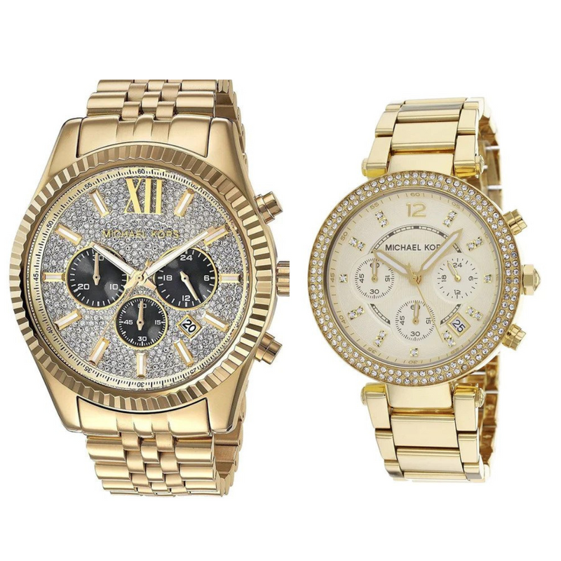 Michael Kors All Gold His & Hers Gift Set – Big Daddy Watches