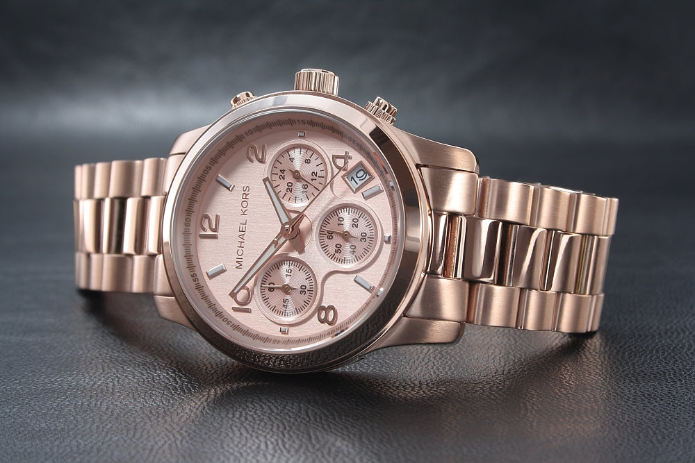 Michael Kors Rose Gold Runway Chrono Watch MK5128  Designer Exchange Ltd