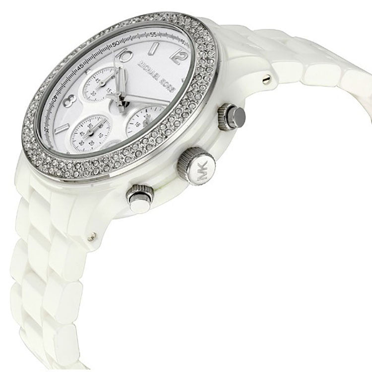 Michael Kors Runway Crystal Paved White Ladies Watch MK5188 – Big Daddy  Watches