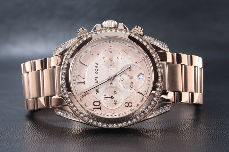 Michael Kors Blair Chronograph Rose Gold Watch MK5263 – Big Daddy Watches