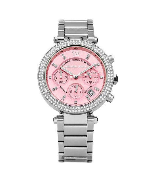 Michael Kors Parke Chronograph Pink Dial Ladies Watch MK6105 – Big Daddy  Watches