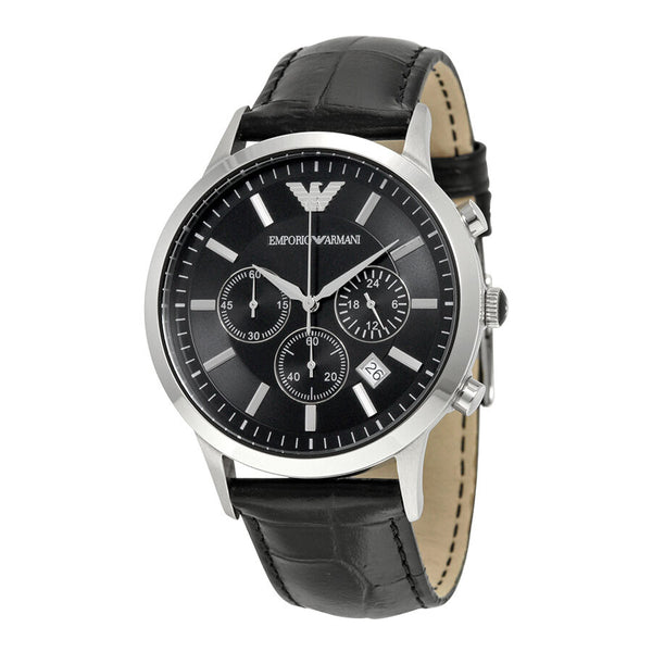 Emporio Armani Chronograph Black Dial Men's Watch AR2447 – Big Daddy Watches