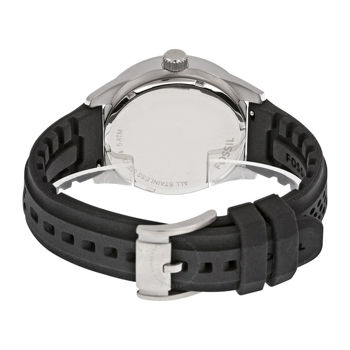 fossil black silicone strap