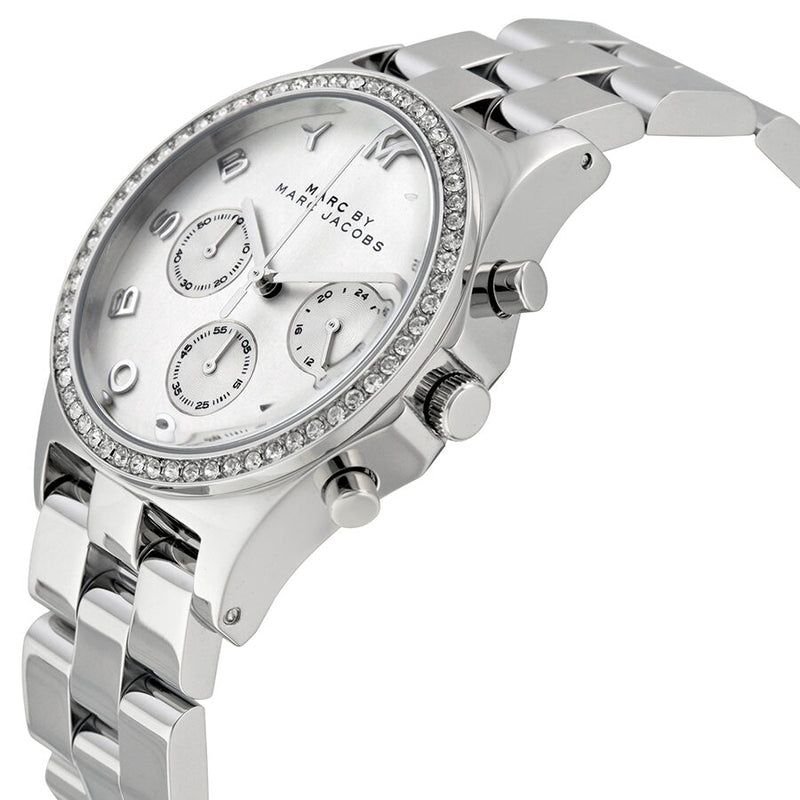 Marc by Marc Jacobs Henry Chronograph Silver Dial Stainless Steel Ladies Watch MBM3104 - BigDaddy Watches #2