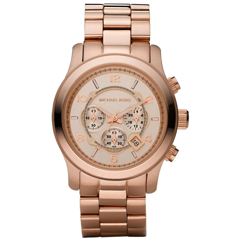 Michael Kors Runway Chronograph Rose Gold Men's Watch MK8096 – Big Daddy  Watches